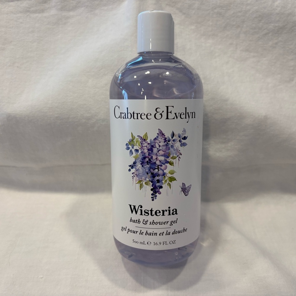Crabtree & Evelyn WISTERIA Bath & Shower Gel 16.9 fl oz NEW